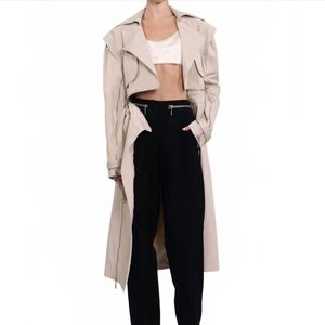 Nonchalant Label Lennox Trench Coat / Skirt  / Cropped Jacket New With Tags